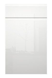 Lacquer White flat panel cabinet door