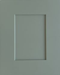 Shaker Green Comfort Series cabinet door